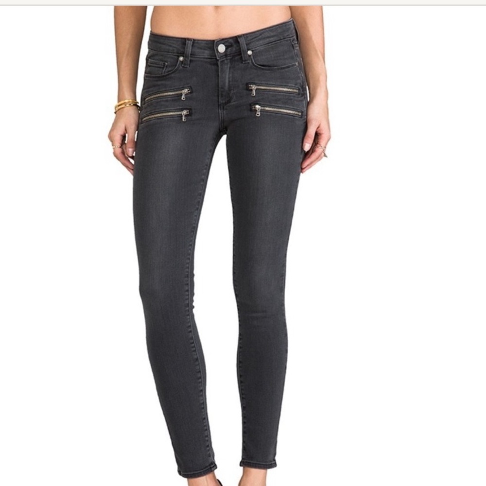 PAIGE EDGEMONT GRAY HIGH RISE DENIM JEAN SIZE 27